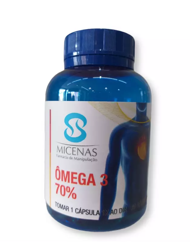 Cápsulas de Ômega-3 (70%)  1g - 60 Cápsulas 