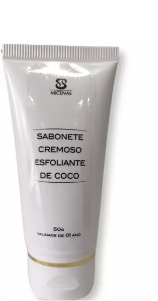 Sabonete Cremoso Esfoliante de coco 50g