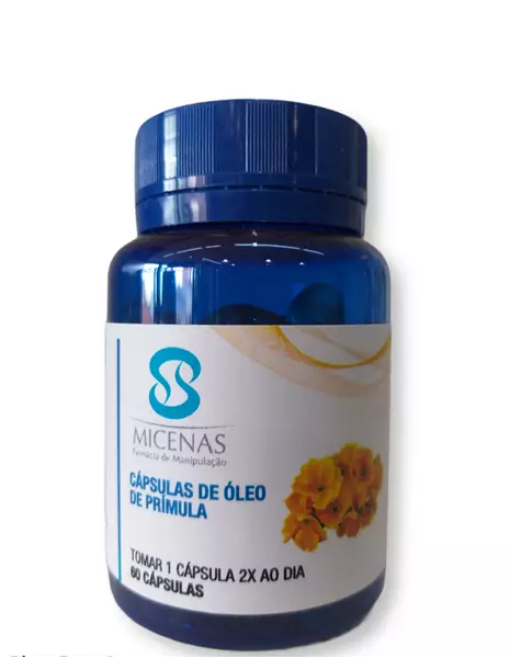 Cápsulas de óleo de Prímula 500mg - 60 cápsulas