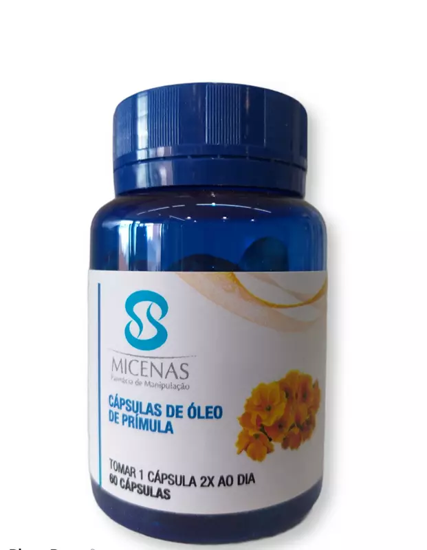 Cápsulas de óleo de Prímula 500mg - 60 cápsulas