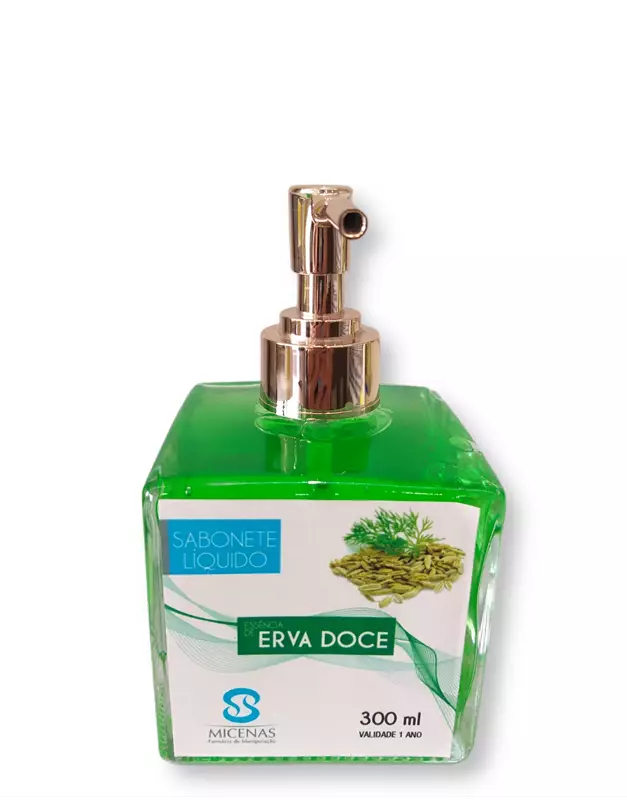 Sabonete líquido - 300 ml  (Erva Doce) Vidro