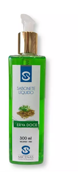Sabonete líquido - 300 ml  (Erva Doce)