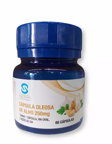 Cápsula de óleo de alho 250mg - 60 cápsulas