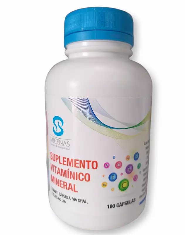 Suplemento Vitamínico Mineral - 180 Cápsulas